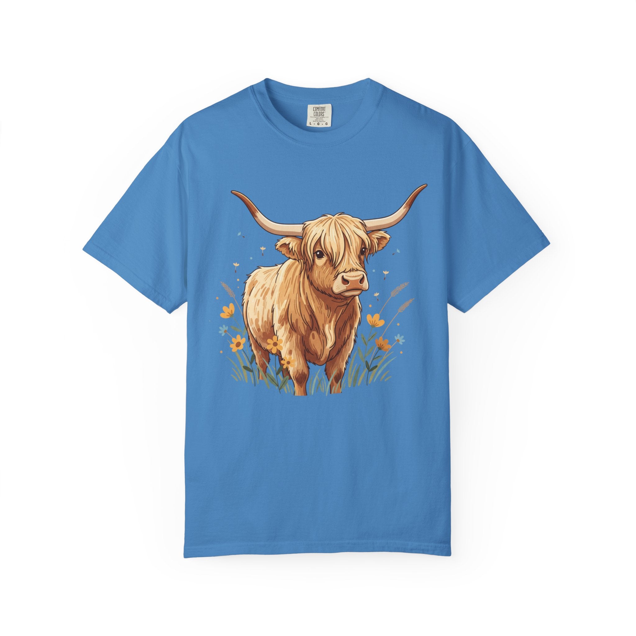 Highland Cow Graphic T‑Shirt — Cute Highland Cattle Tee for Animal Lovers