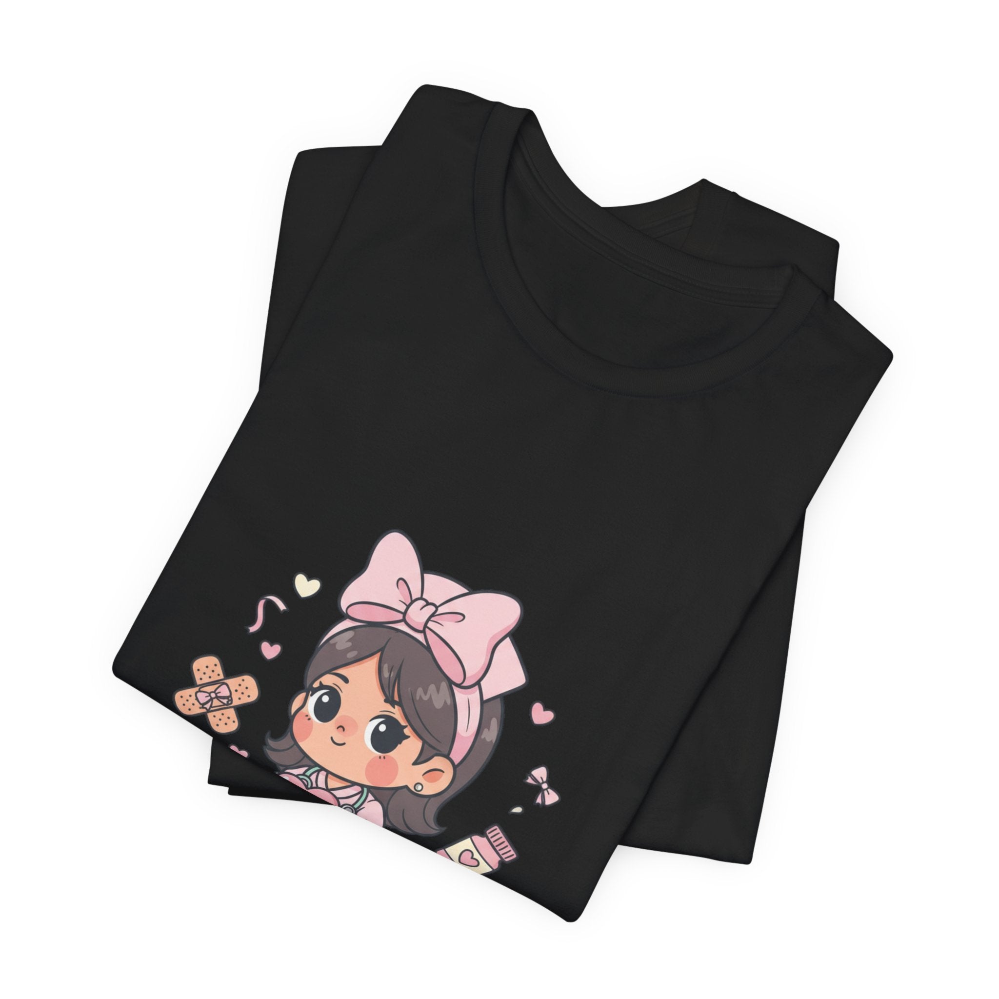 Cute Nurse Graphic Tee | Coquette medical pastel kawaii nurse merch