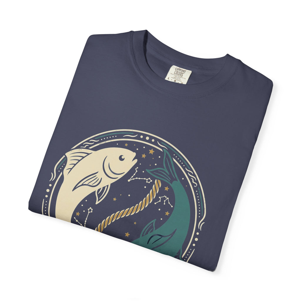 Pisces Zodiac T-Shirt — Yin Yang Fish Astrological Tee