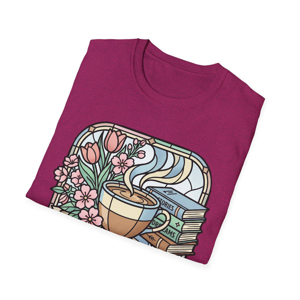 T-Shirt — "Coffee & Chapters" Cozy Book Lover Tee