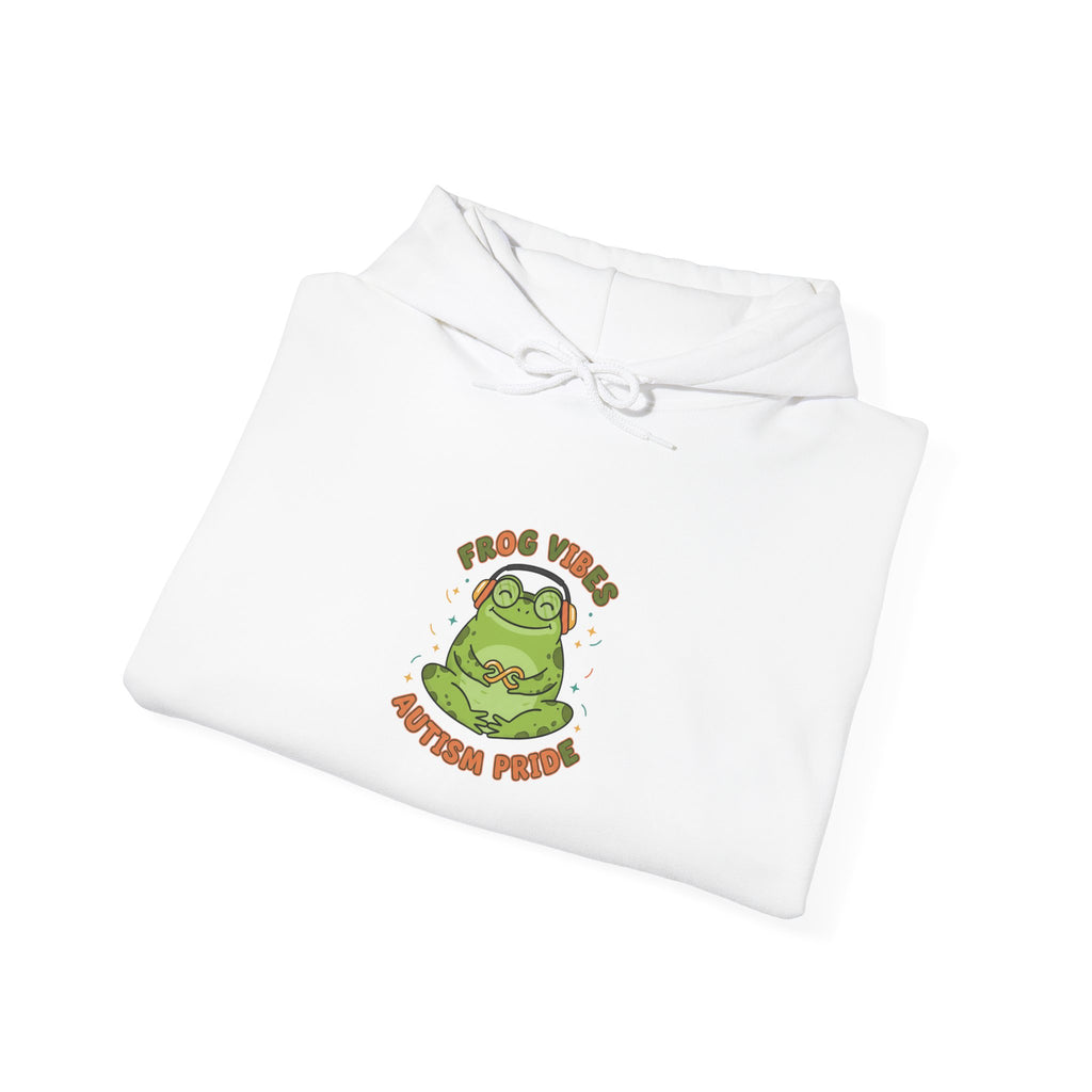 Frog Vibes Autism Pride Hoodie | neurodiversity pride, frog meme design