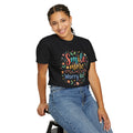 Smile More Worry Less T-Shirt — Floral Positive Message Tee