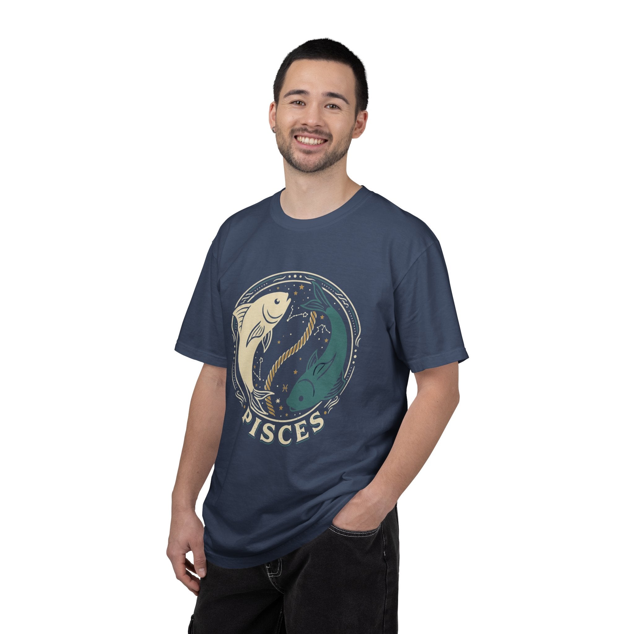 Pisces Zodiac T-Shirt — Yin Yang Fish Astrological Tee