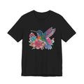 Hummingbird Floral Tee — Colorful -Style Bird Graphic T-Shirt