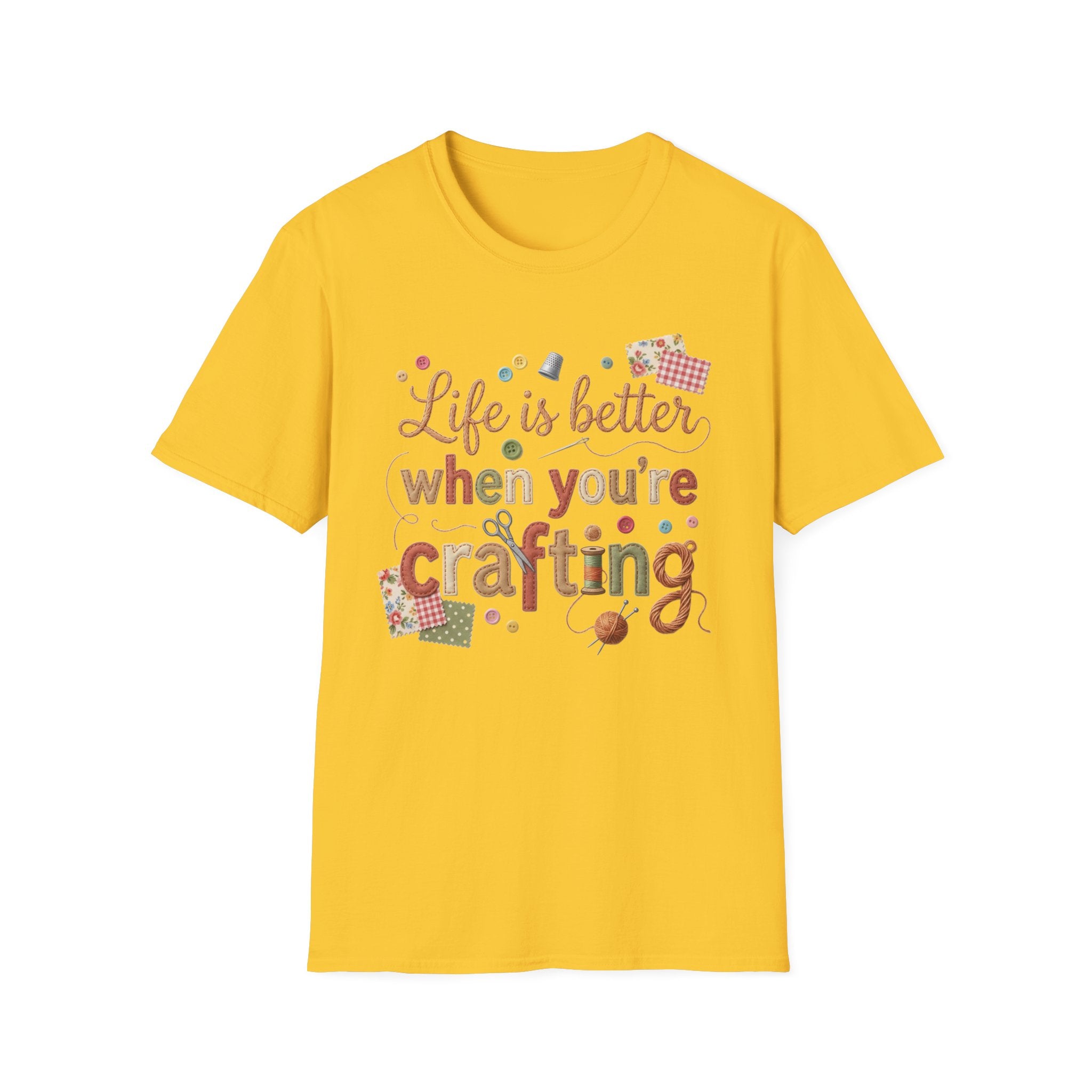 Life Is Better When Crafting T-Shirt — Crafting Lover Gift