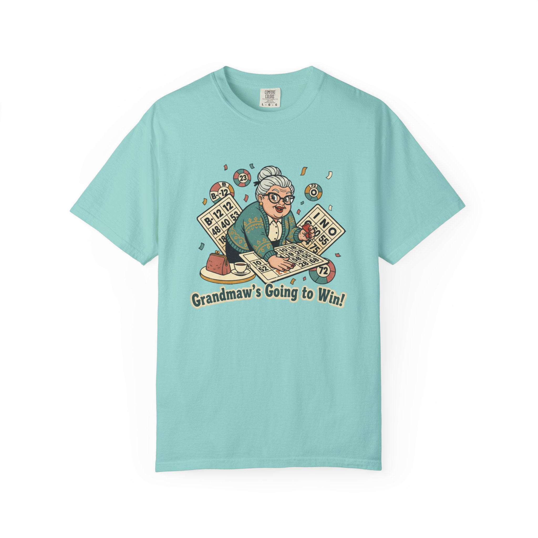 Grandmaw Playing Bingo T-Shirt — Funny Bingo Grandma Tee