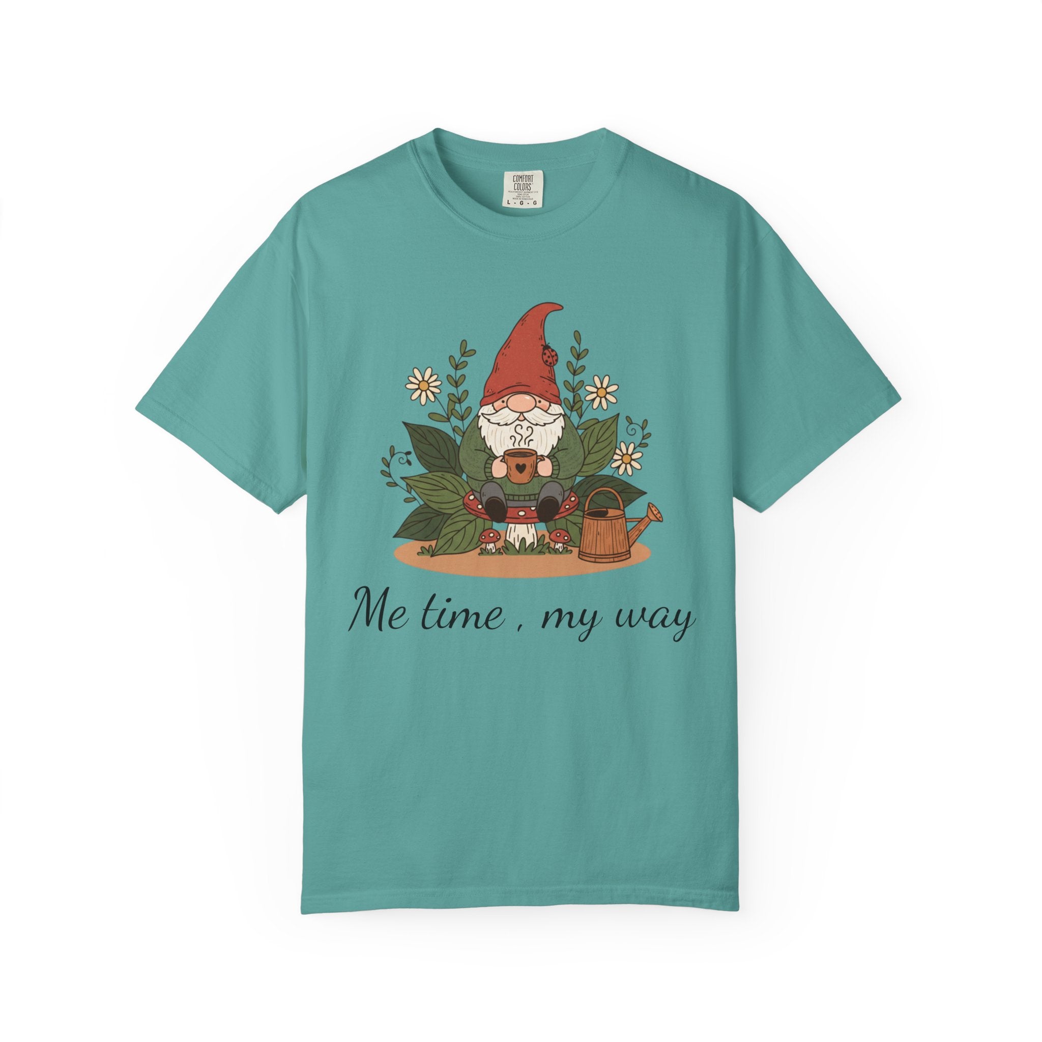 Gnome Garden T-Shirt — Cute Floral Gnome Tee for Gardeners & Nature Lovers