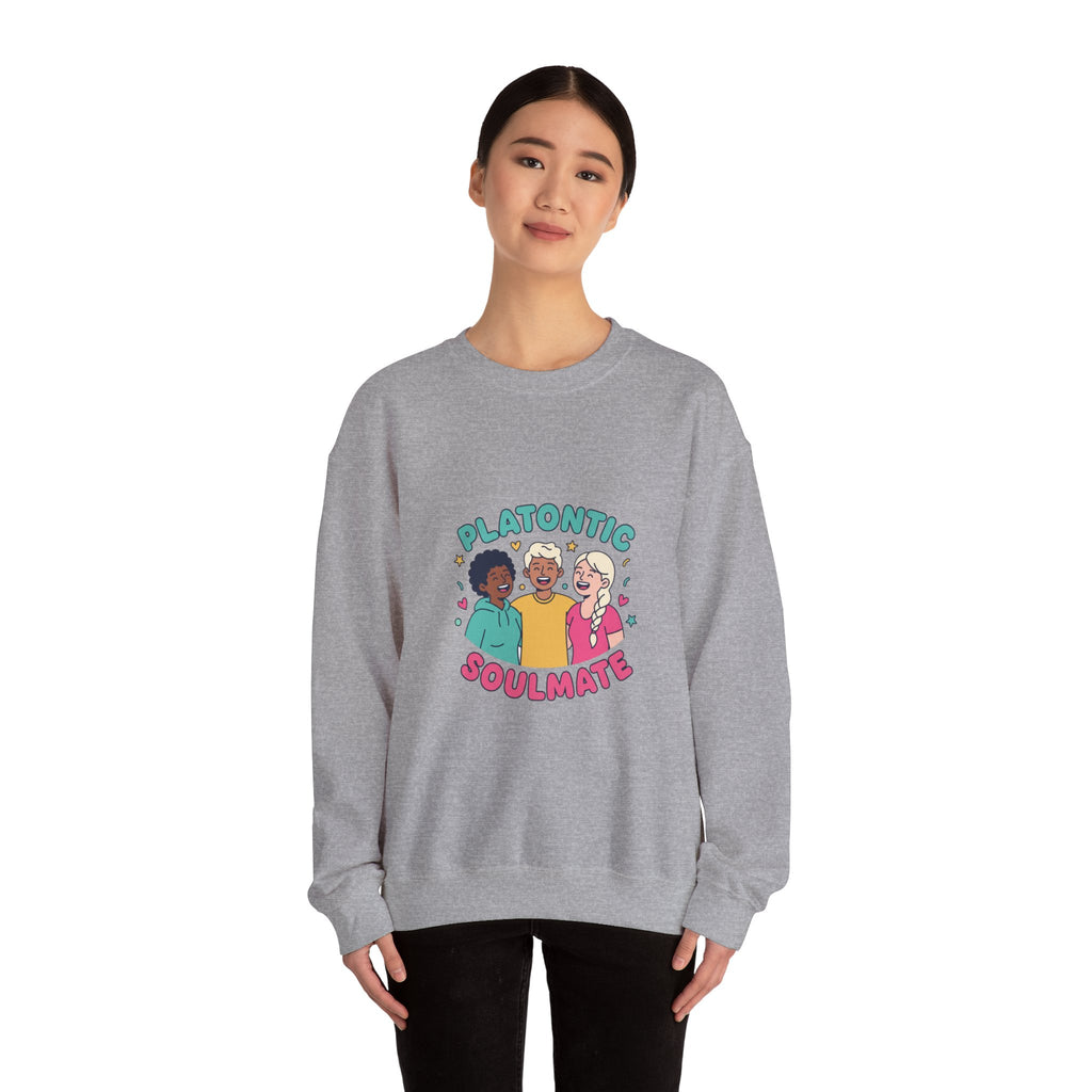 Platonic Soulmate Crewneck Sweatshirt | friendship, platonic love