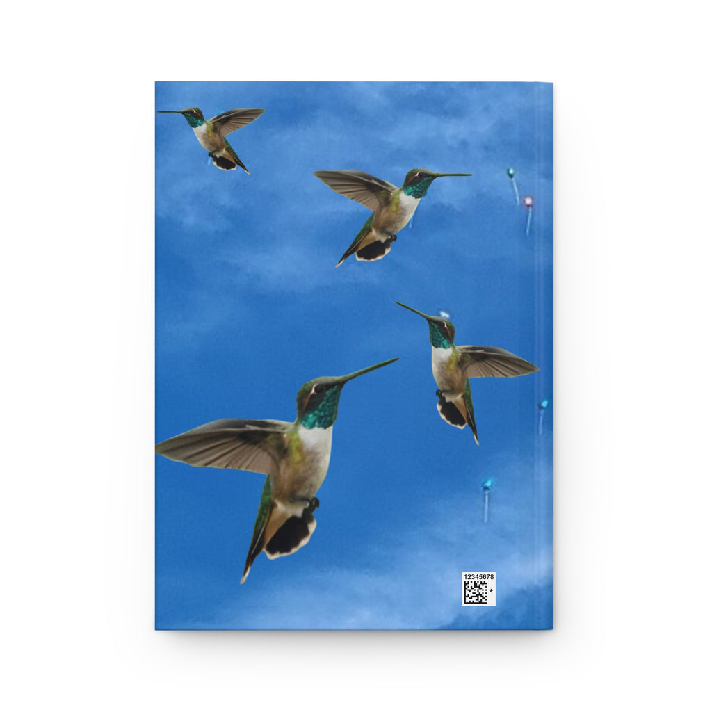 Hummingbird Sky Hardcover Journal — Nature-Inspired Notebook for Bird Lovers