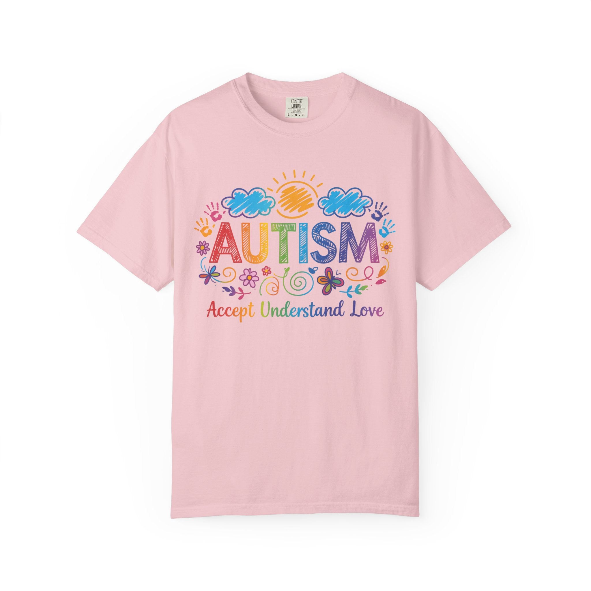 Autism Awareness T-Shirt — "Accept Understand Love" Colorful Support Tee