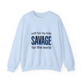 Savage Mom Sweatshirt | Minimal Typographic Mother's Day, Mom Life Style