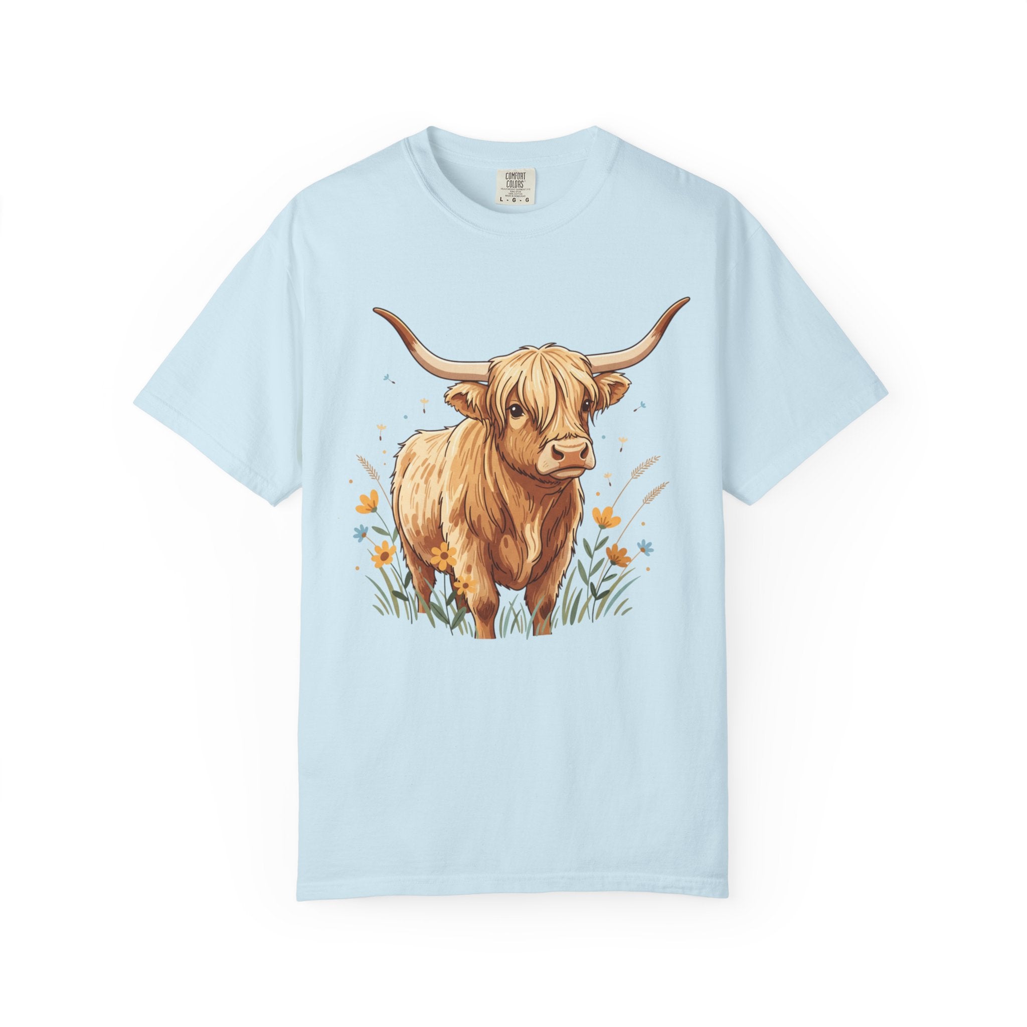 Highland Cow Graphic T‑Shirt — Cute Highland Cattle Tee for Animal Lovers