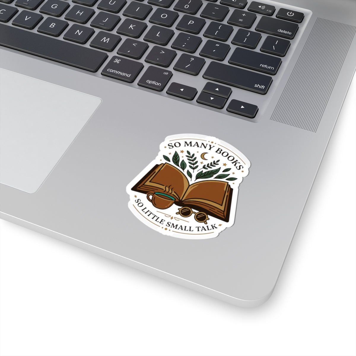 So Many Books Sticker | Book Lover, Cozy Reading Aesthetic