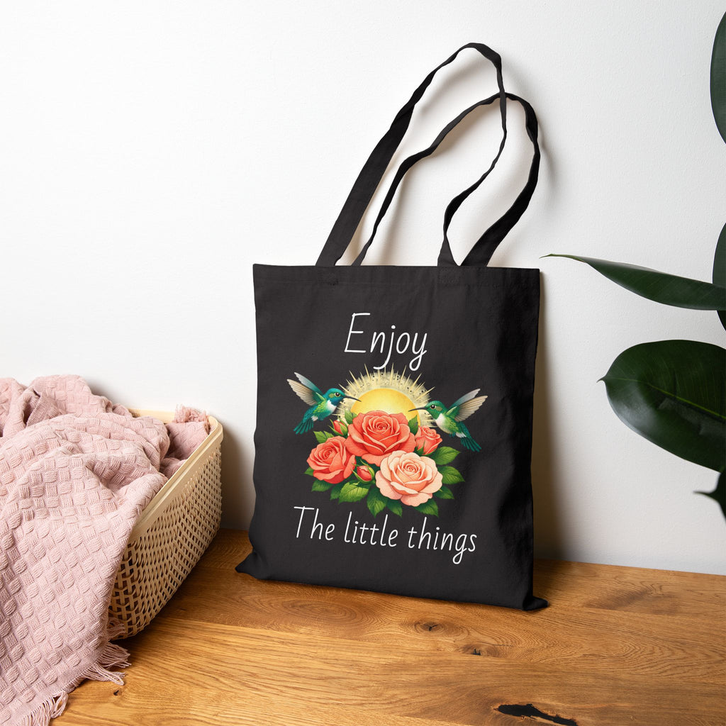 Tote Bag — Sunrise Roses  Floral Canvas Tote