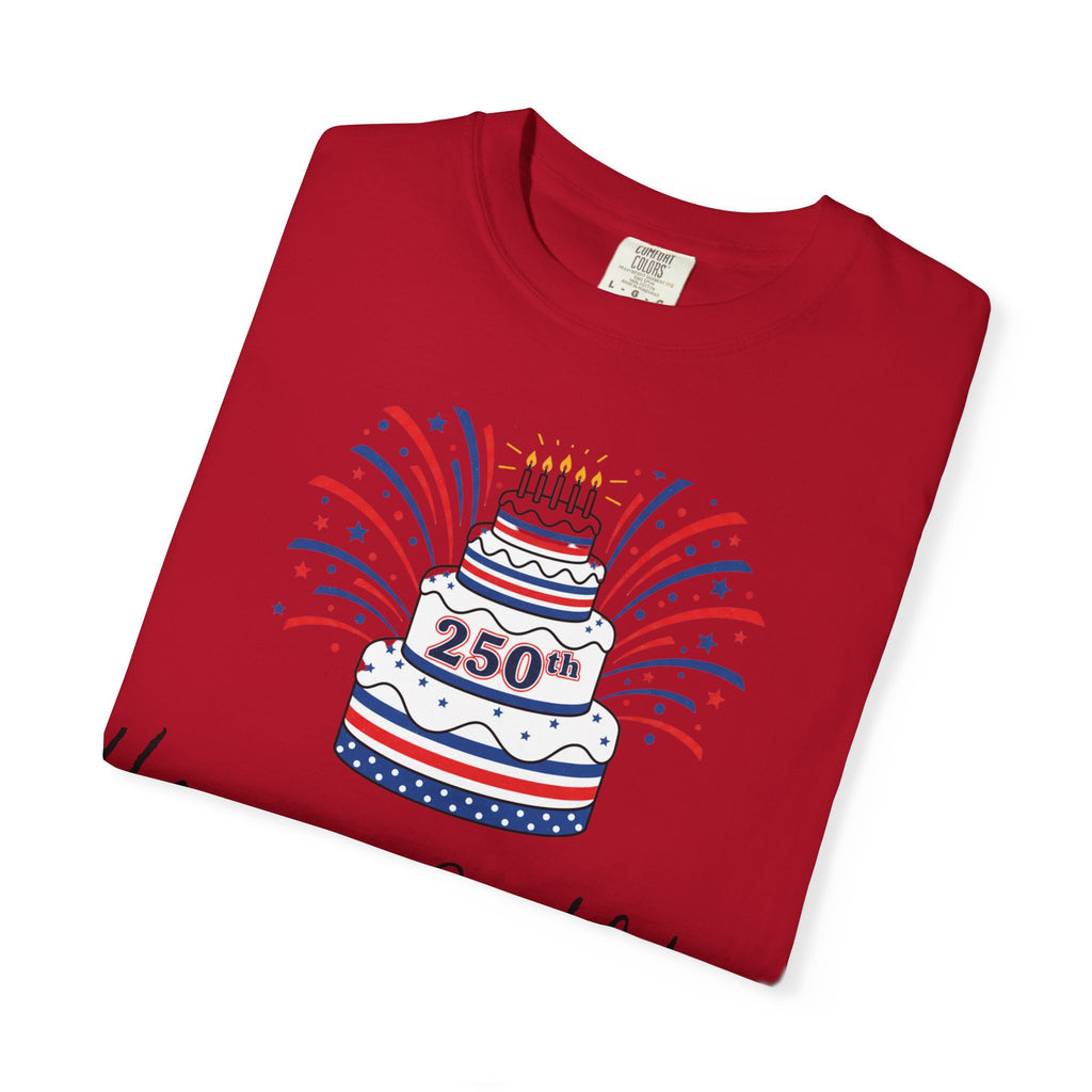 Happy 250th Birthday Cake T-Shirt