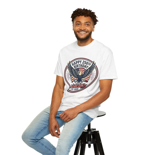 250th Birthday USA Eagle T-Shirt — Happy 250th Birthday 1776–2026 Patriotic Tee
