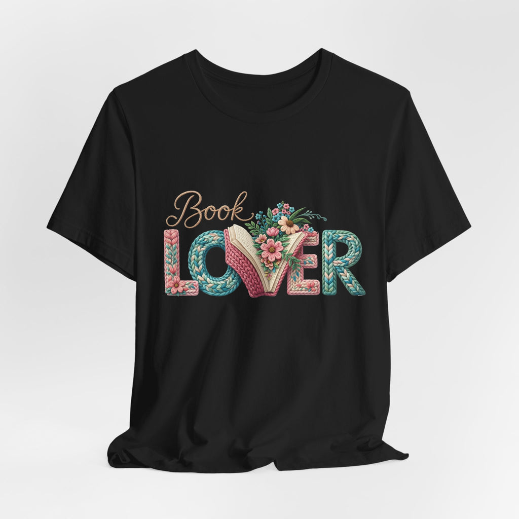 Faux Book Lover Tee — Faux. Floral 'Book Lover' Graphic T-Shirt