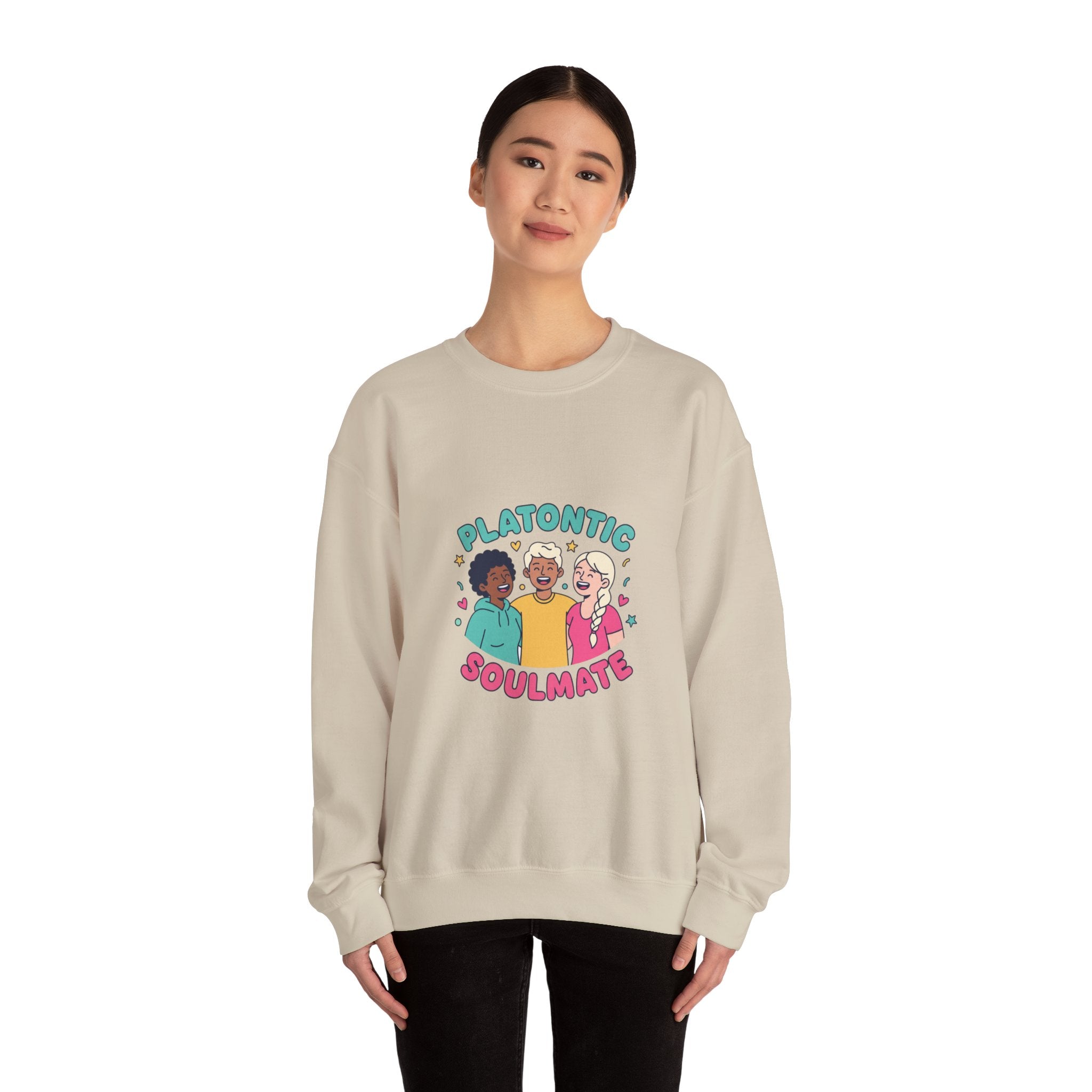 Platonic Soulmate Crewneck Sweatshirt | friendship, platonic love
