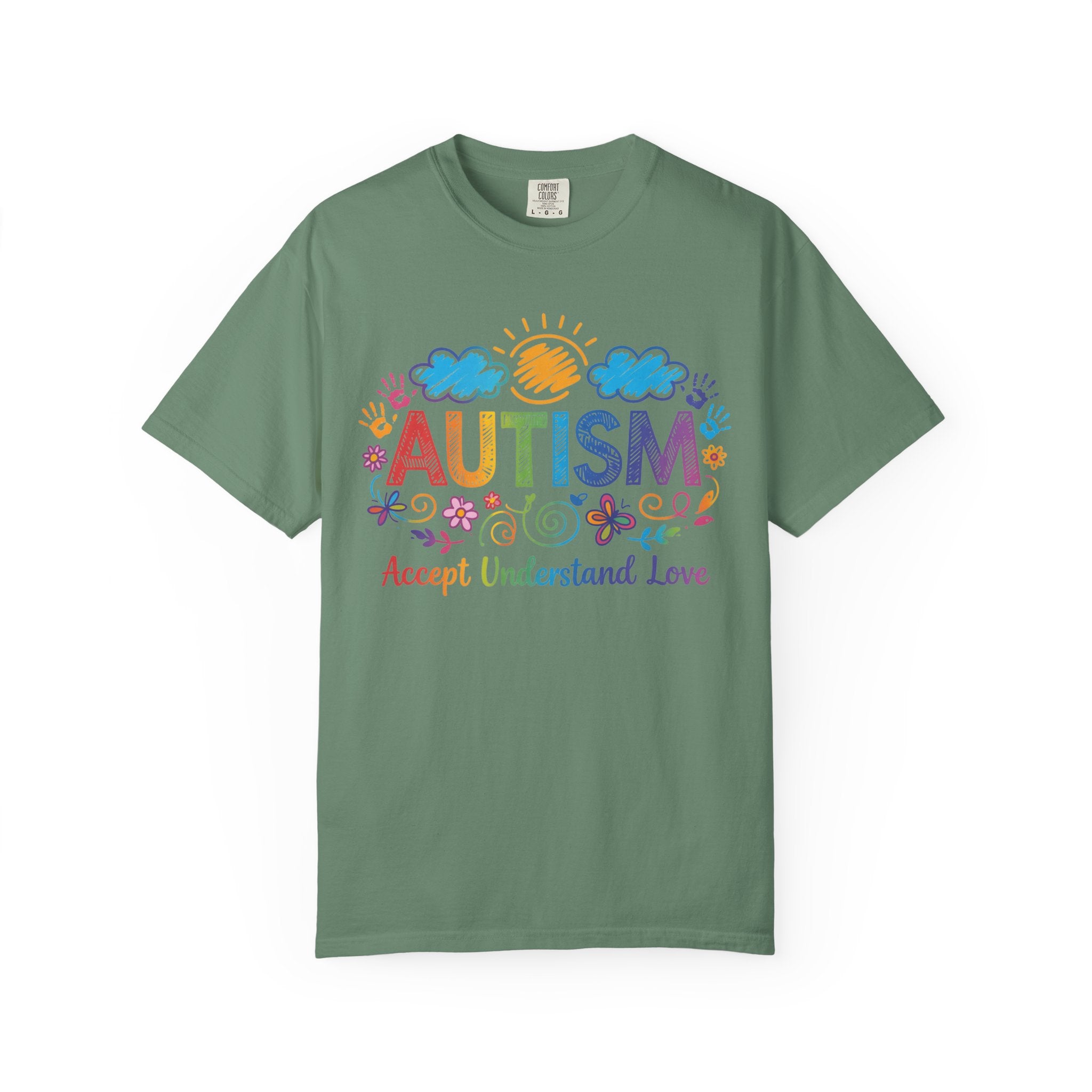 Autism Awareness T-Shirt — "Accept Understand Love" Colorful Support Tee