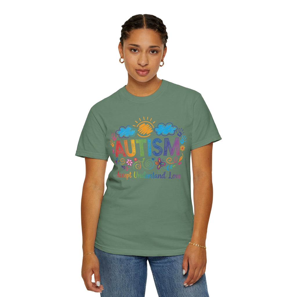 Autism Awareness T-Shirt — "Accept Understand Love" Colorful Support Tee