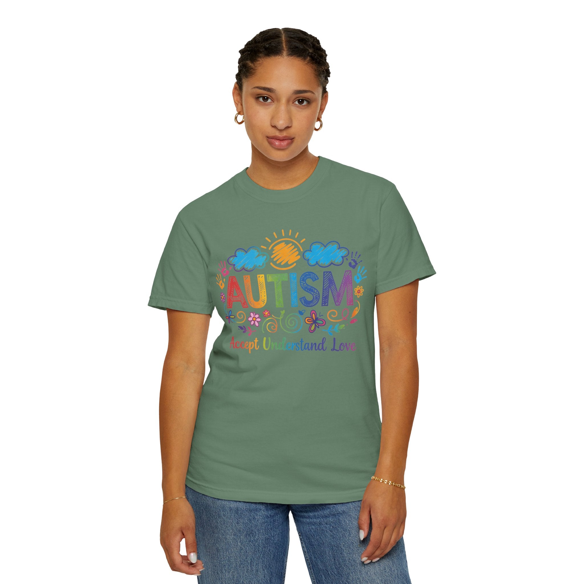 Autism Awareness T-Shirt — "Accept Understand Love" Colorful Support Tee