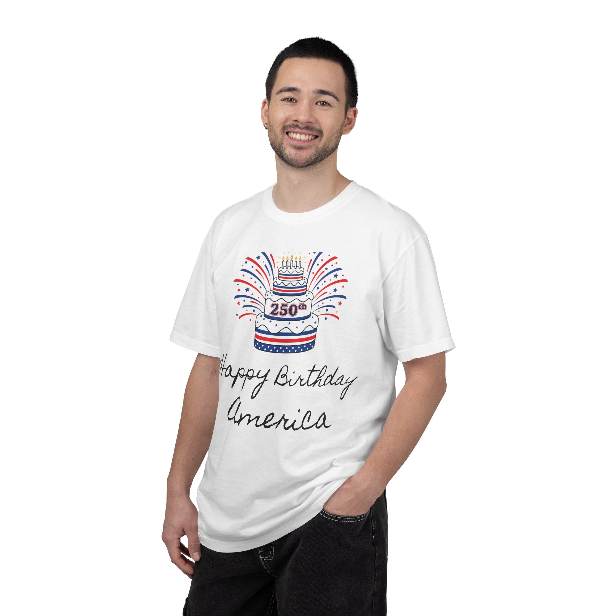 Happy 250th Birthday Cake T-Shirt