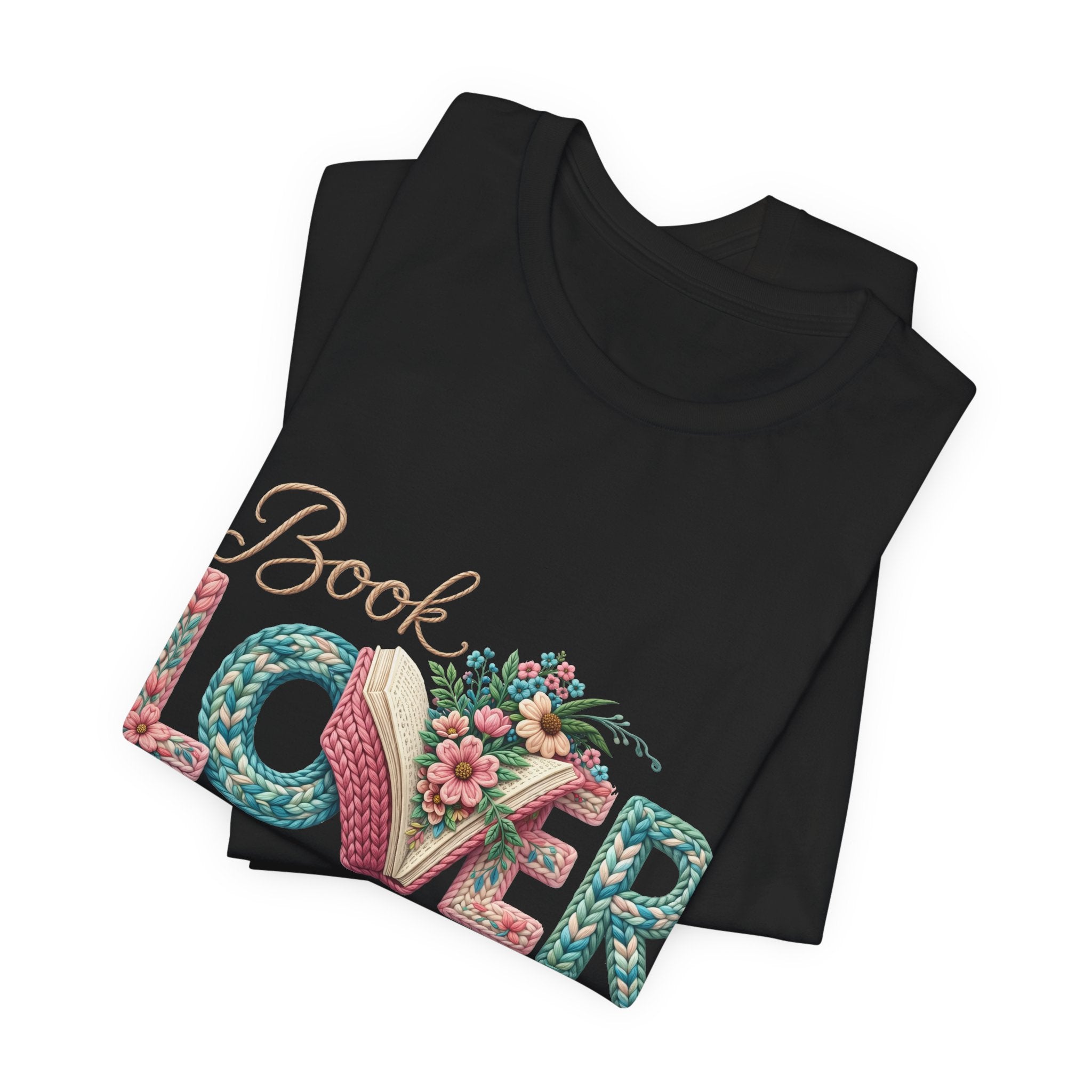 Faux Book Lover Tee — Faux. Floral 'Book Lover' Graphic T-Shirt