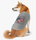 Happy 4th of July Dog Tee , Patriotic Heart Pet TankTop