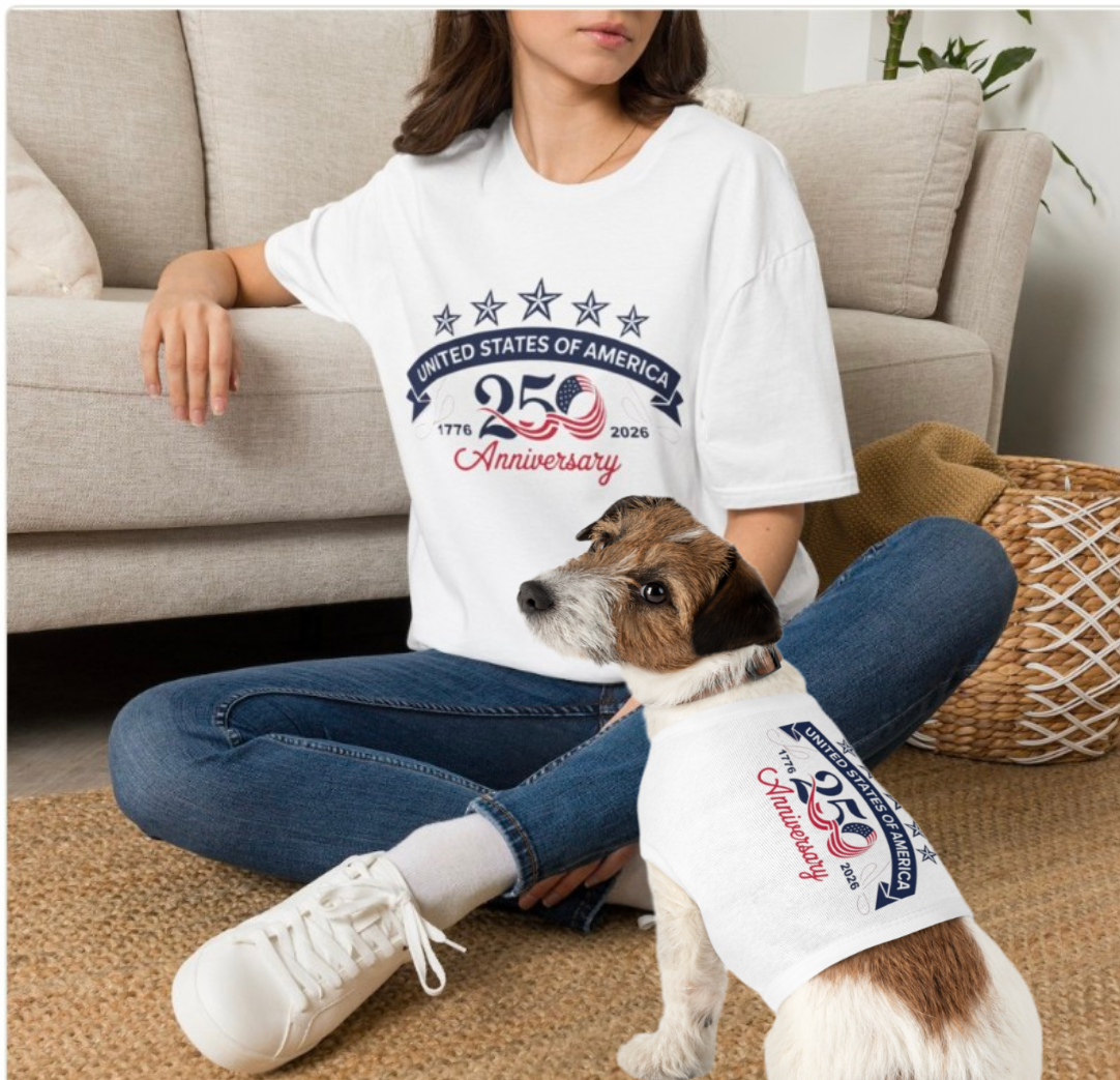 USA 250th.Anniversary Human and Dog Set