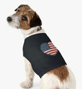 Patriotic Heart Pet Tank Top , American Flag Heart Design