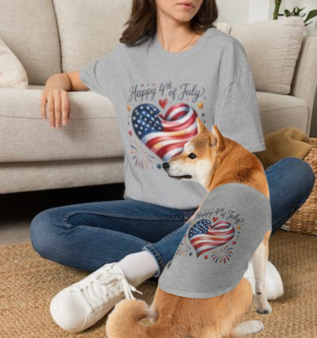 Happy 4th of July Human and Dog Set