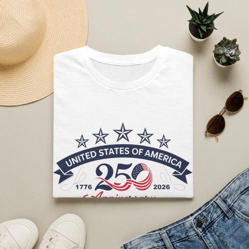 250th. United States Anniversary T-SHIRT, United States of America 1776-2026 Celebration Tee